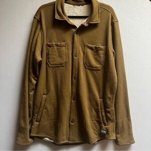 Eddie Bauer Men's Faux Shearling-Lined Waffle knit Thermal Shirt Sz XL